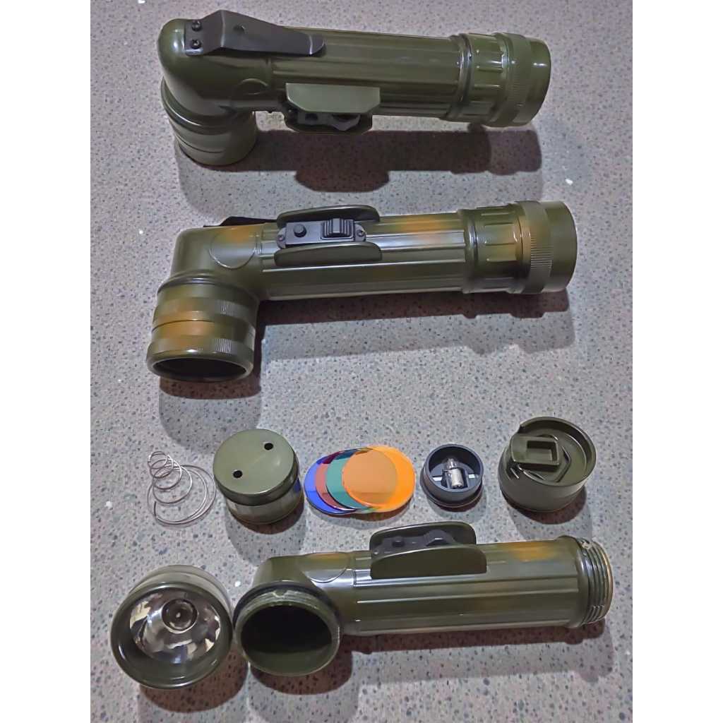 SENTER L ARMY SENTER TNI MODEL OLD JADUL COCOK UNTUK KOLEKSI