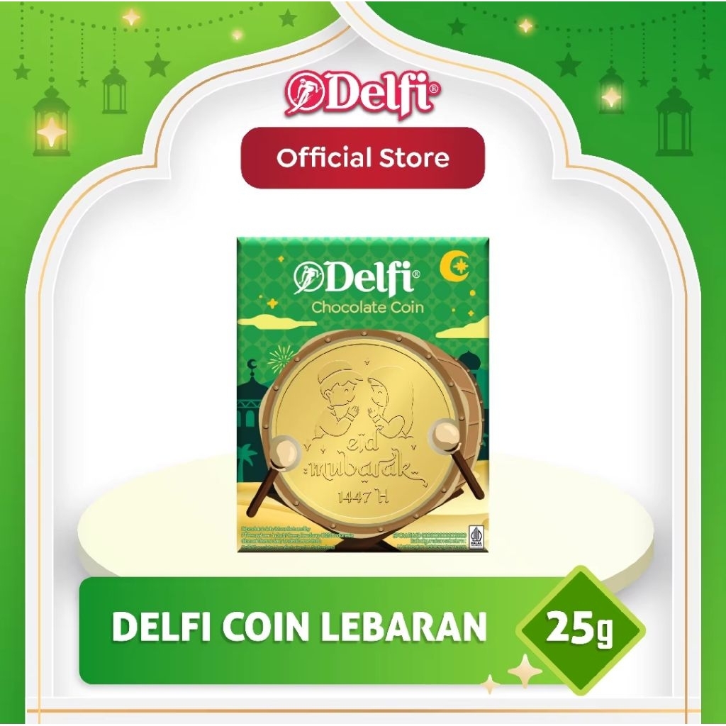 Delfi Milk Chocolate Lebaran Idul Fitri CNY Chinese New Year Gong Xi Fa Cai Edisi Imlek Big Coin Shi