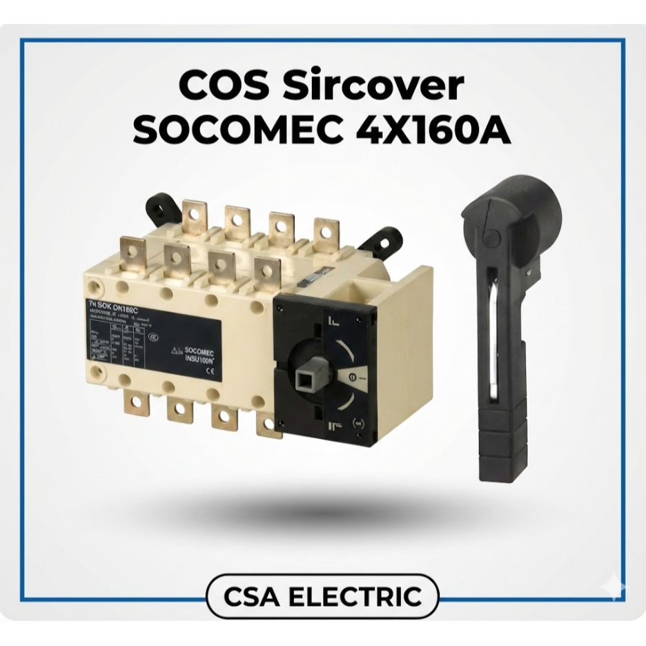 SOCOMEC Sircover 160A 4 Pole Manual Changeover Switch (COS) Original