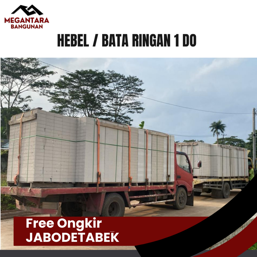 Hebel Bata Ringan Alfacon 1 Truck DO 12,6 Kubik SNI Sertifikat Free Ongkir Jabodetabek