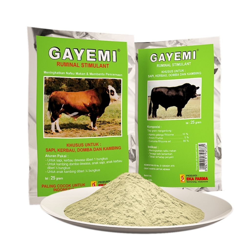 Gayemi nafsu makan sapi kerbau domba kambing