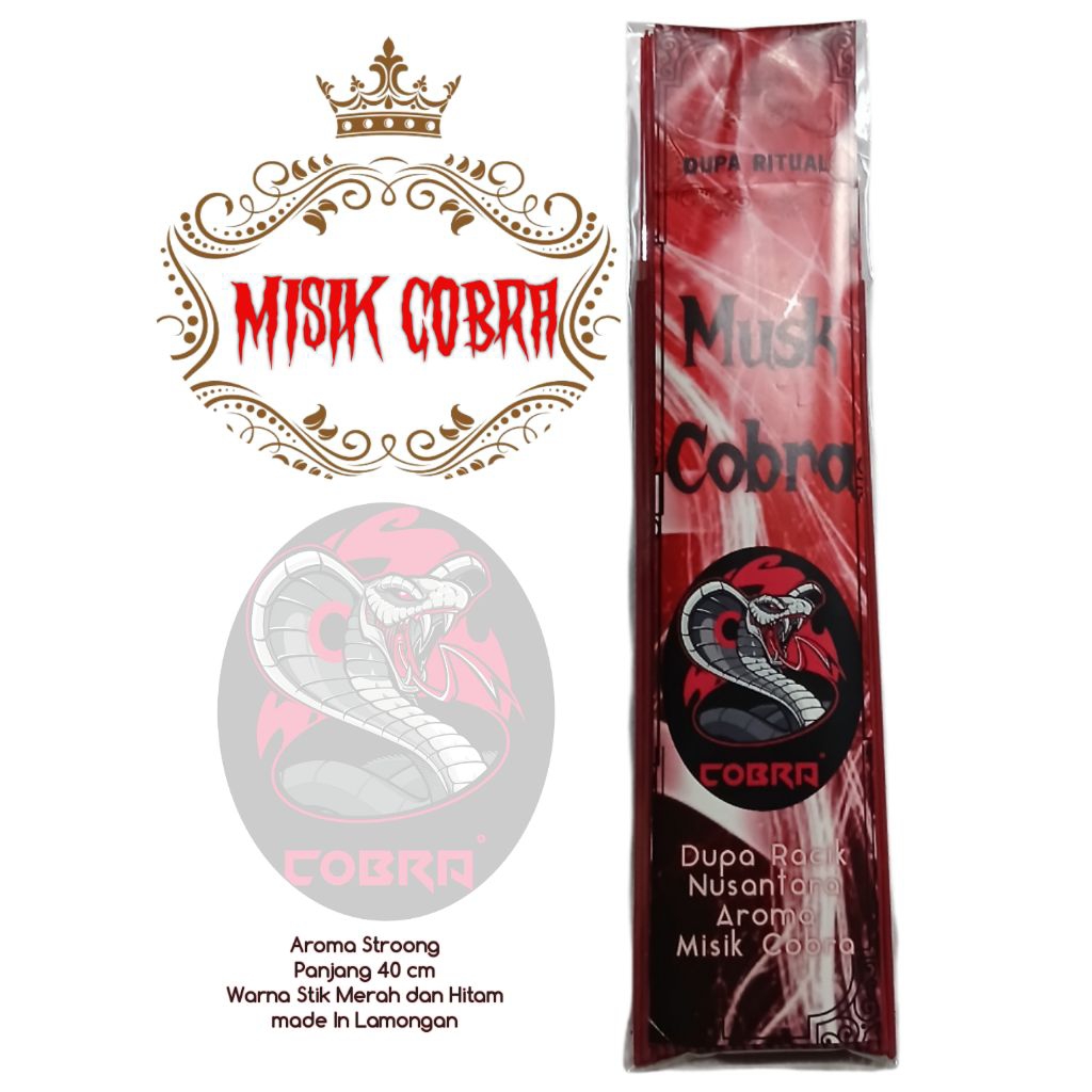 Dupa MISIK COBRA aroma Stroong - Dupa Ritual Musk Cobra untuk Ritual dan Aromaterapi