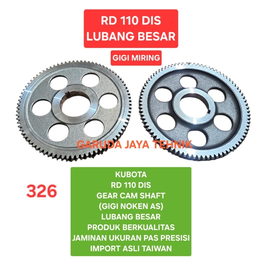 RD110 RD110DIS Gear cam shaft gigi cam shaft gear noken as gigi noken as RD110 RD110DIS lubang besar