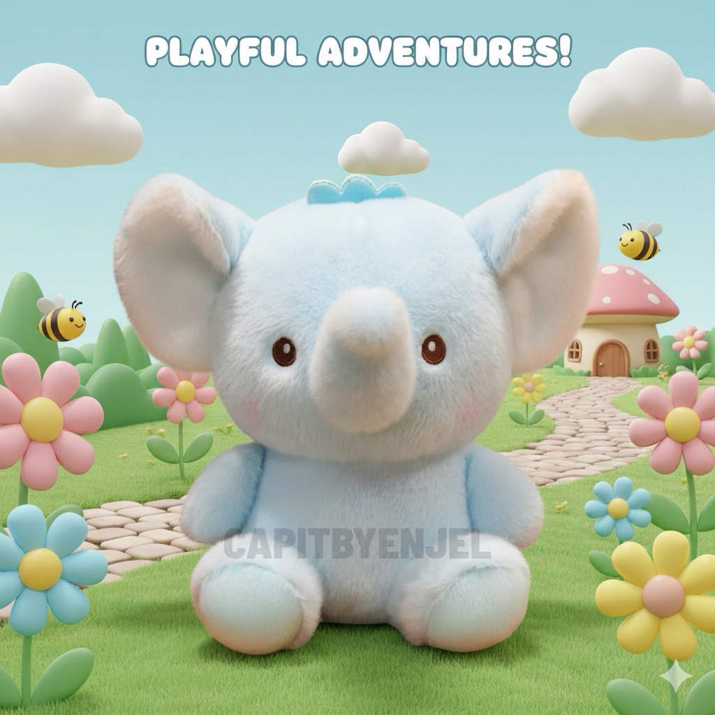 BONEKA GAJAH MAHKOTA BONEKA CAPIT OH SOME /KKV FUNIFUN @capitbyenjel