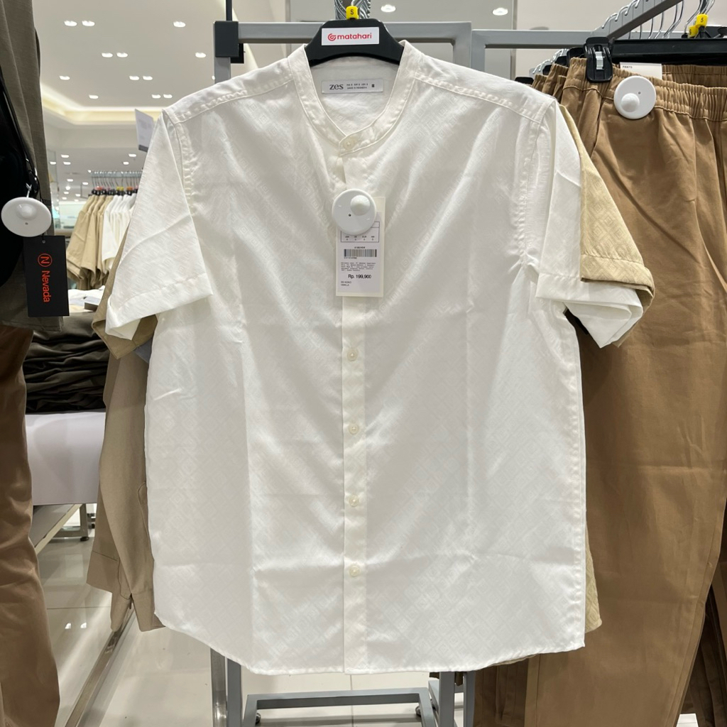 ZES Baju Koko Pria Bahan Lembut Pakaian Muslim