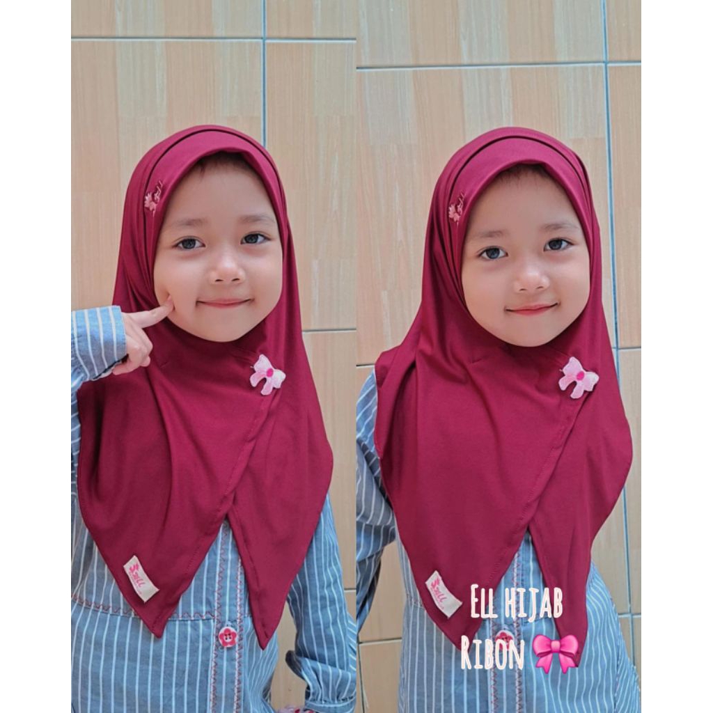 Hijab anak RIBON original ell hijab