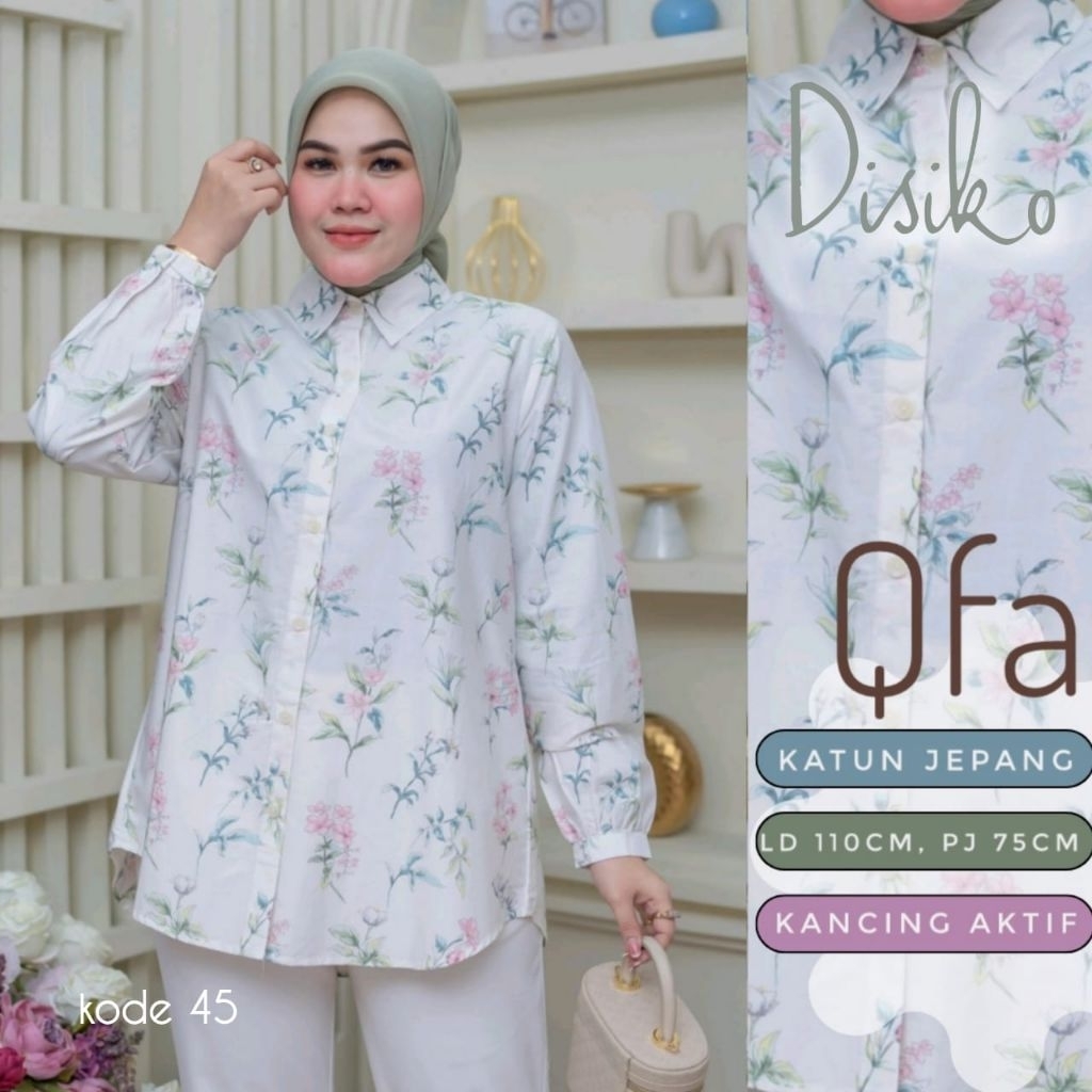 DISIKO // ATASAN KEMEJA KATUN JEPANG MOTIF // BY QFA