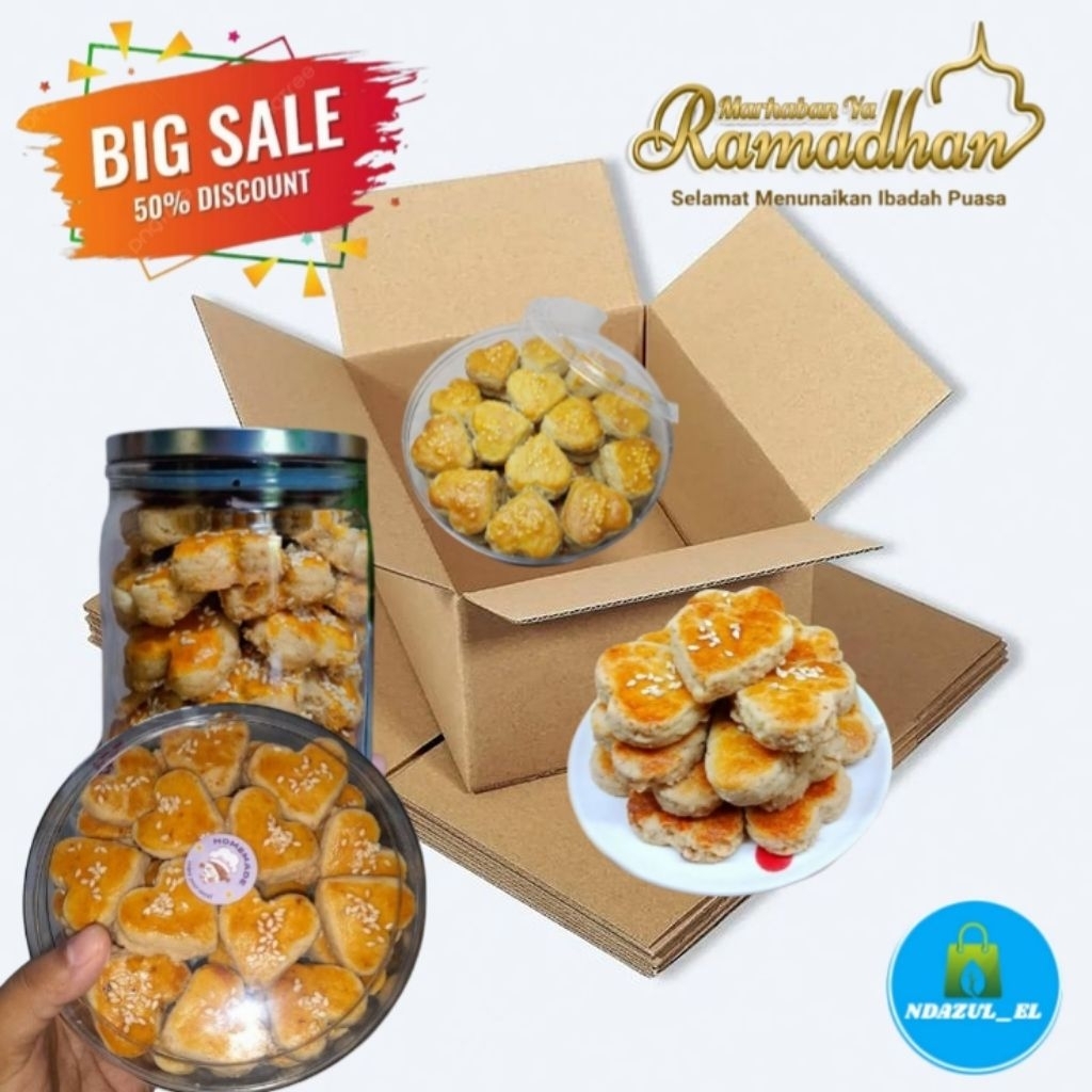 Paket 2 Toples Kue Kacang Kue Tradisional Kue Lebaran Masing Masing 250 Gram