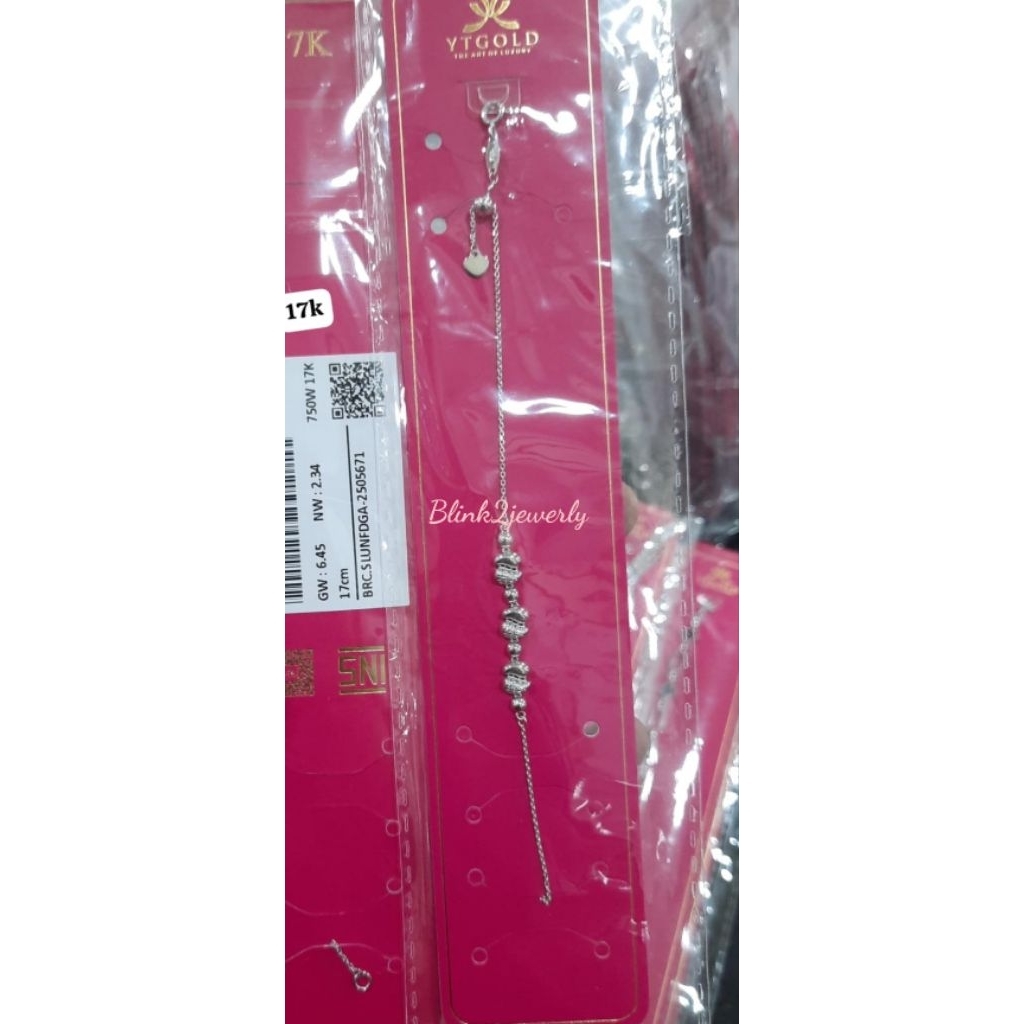 Gelang HWT white gold 17k