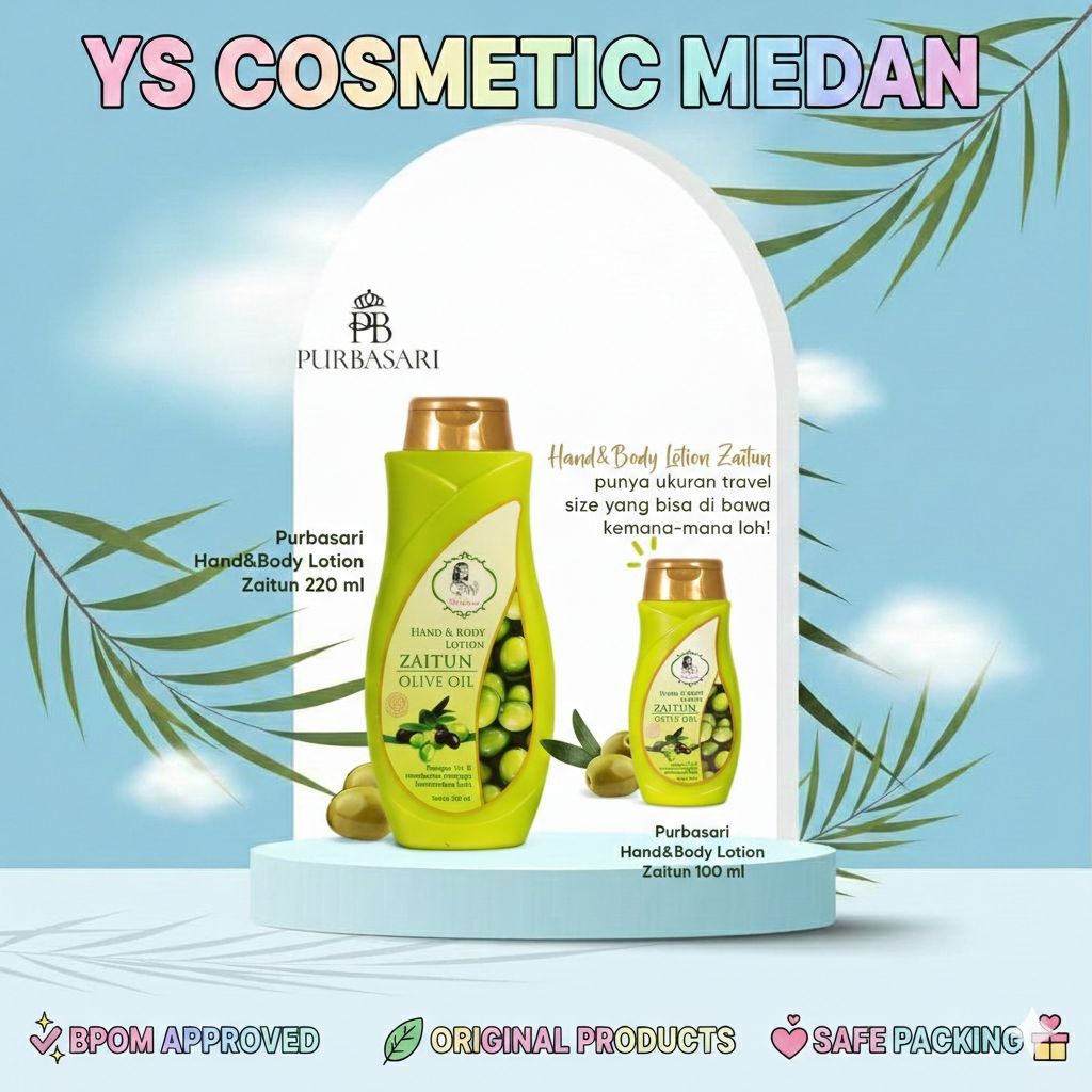 Purbasari Hand & Body Lotion Zaitun - Body Lotion Olive Oil