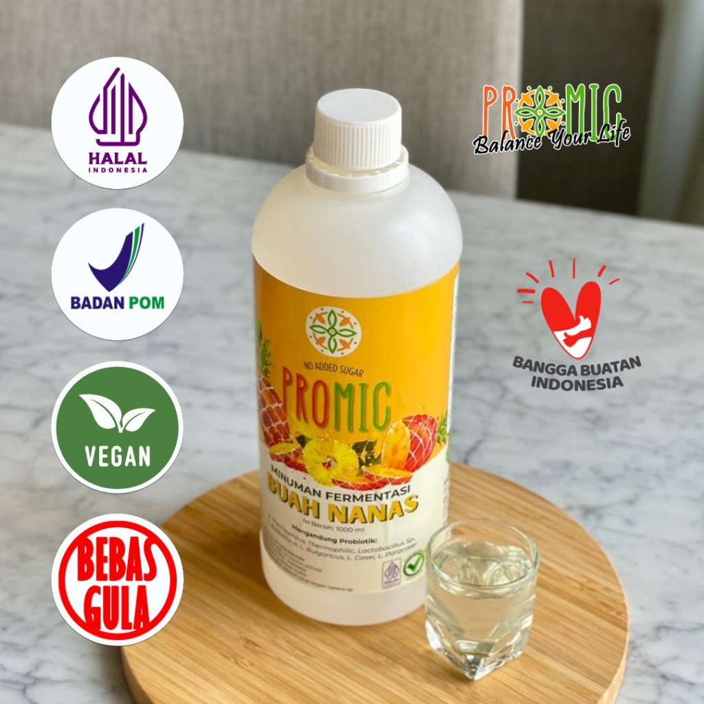 PROMIC Minuman bukan Cuka Menjaga Kesehatan Pencernaan Balita Anak hingga Dewasa Bumil Busui Lansia/
