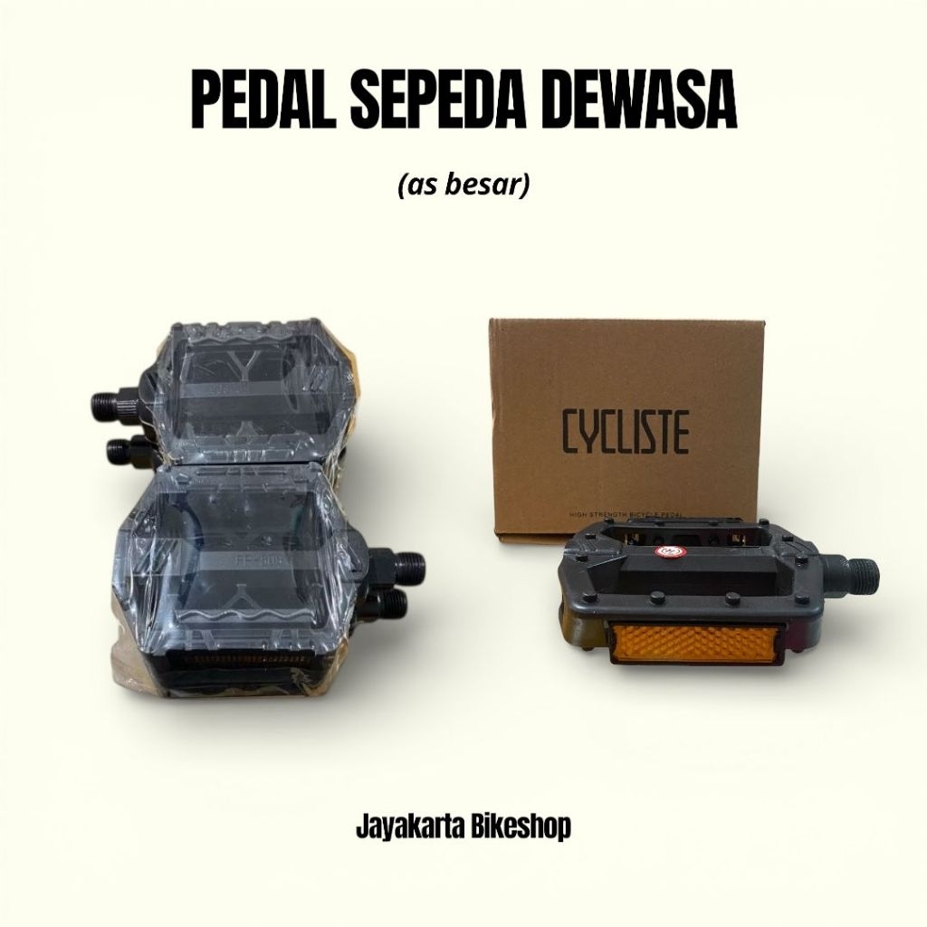 PEDAL SEPEDA DEWASA UNITED FP-808 CYCLISTE | BIKE PEDAL ANTI SLIP MTB FIXIE ROAD BMX LIPAT CITYBIKE 