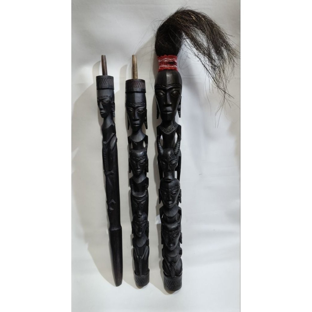 Tongkat Tunggal Panaluan Aksesoris Adat Batak Toba Desain Tradisional Bahan Tradisional Cocok untuk 