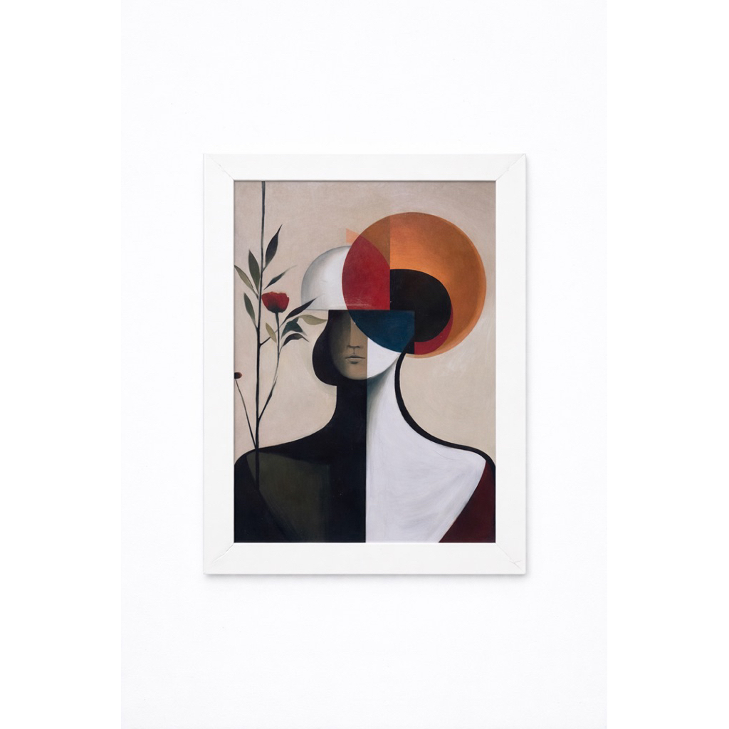 Hiasan Dinding Figura A4 Premium | Frame Kayu + Kaca Siap Gantung