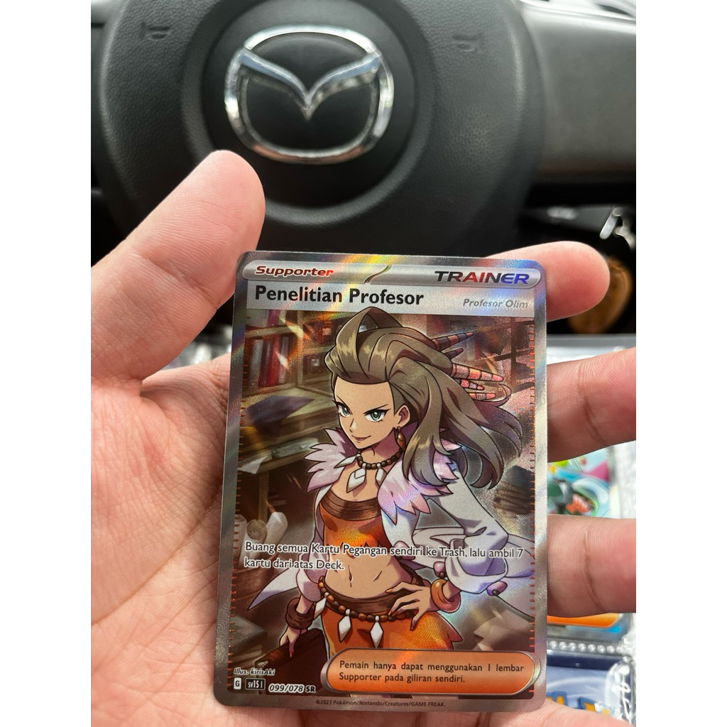 sr penelitian profesor pokemon card real