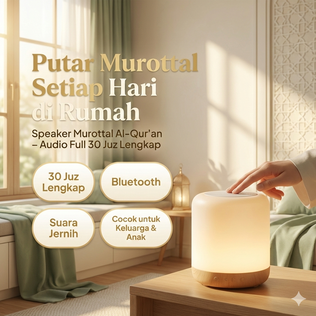 Speaker AlQuran 30 Juz Murottal Anak Led Sunnah