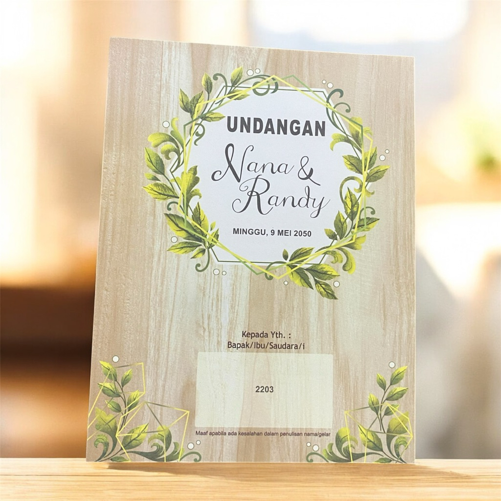 Undangan Blangko kosong ERBA 2203