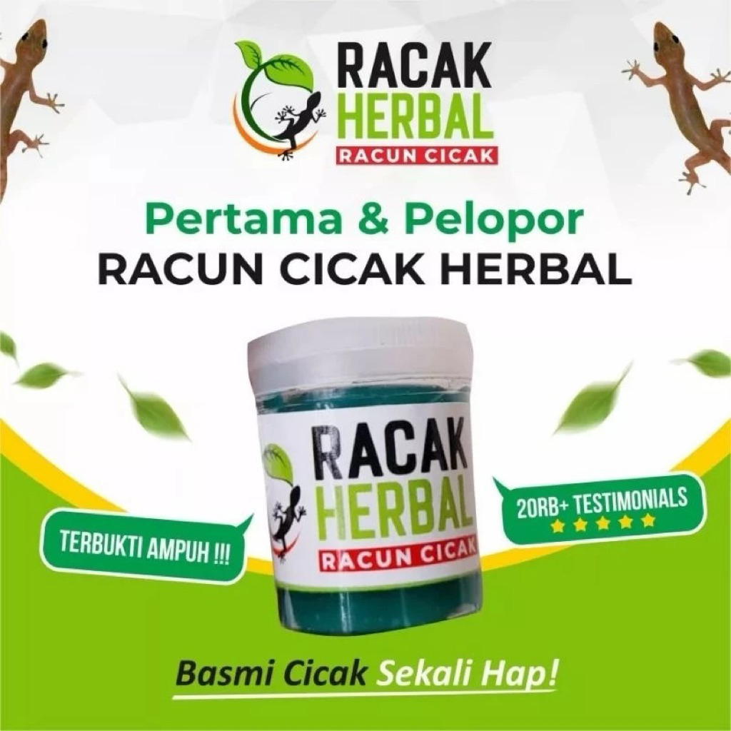 Racak Herbal Racun Cicak dan Tokek Paling Ampuh membunuh cicak dan tokek dalam seketika