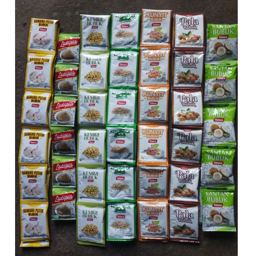 BUMBU bubuk TABURA renteng lengkap isi 12sachet