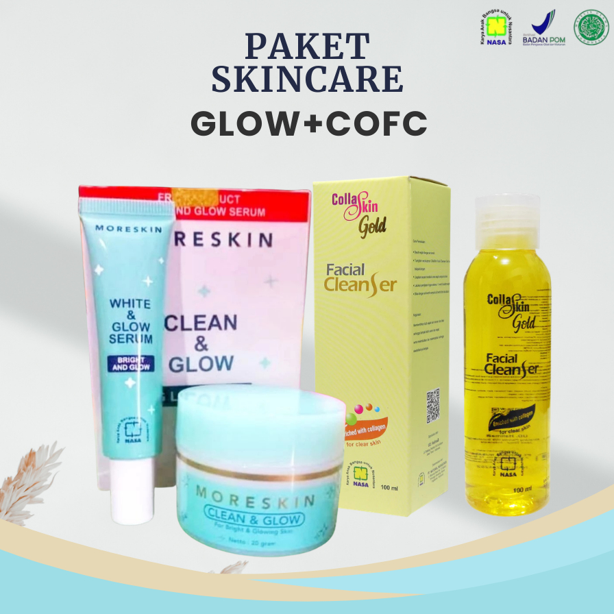 Paket Glowing Kulit Berminyak Flek Berjerawat Herbal Nasa Asli