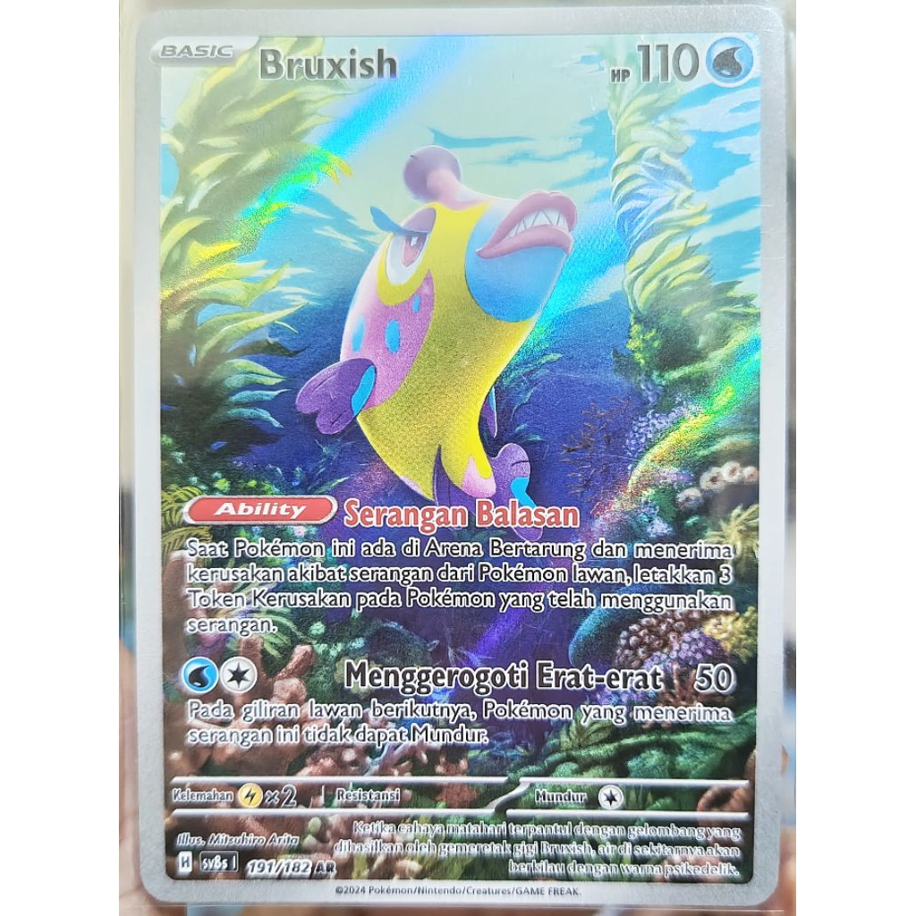 Kartu Pokemon Bruxish AR sv8s 191/182 Art Rare Original TCG Card Pokemon Ind