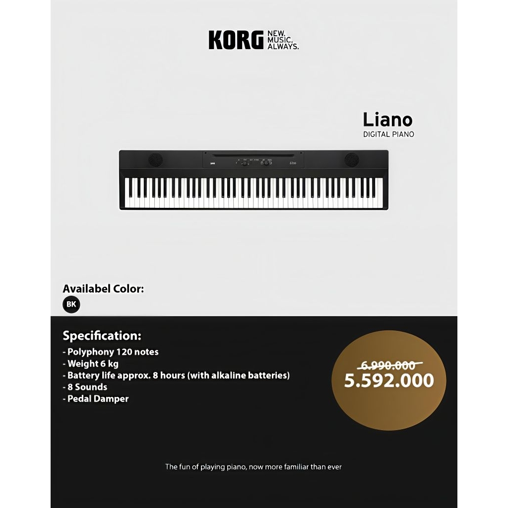 Piano Digital Korg Liano