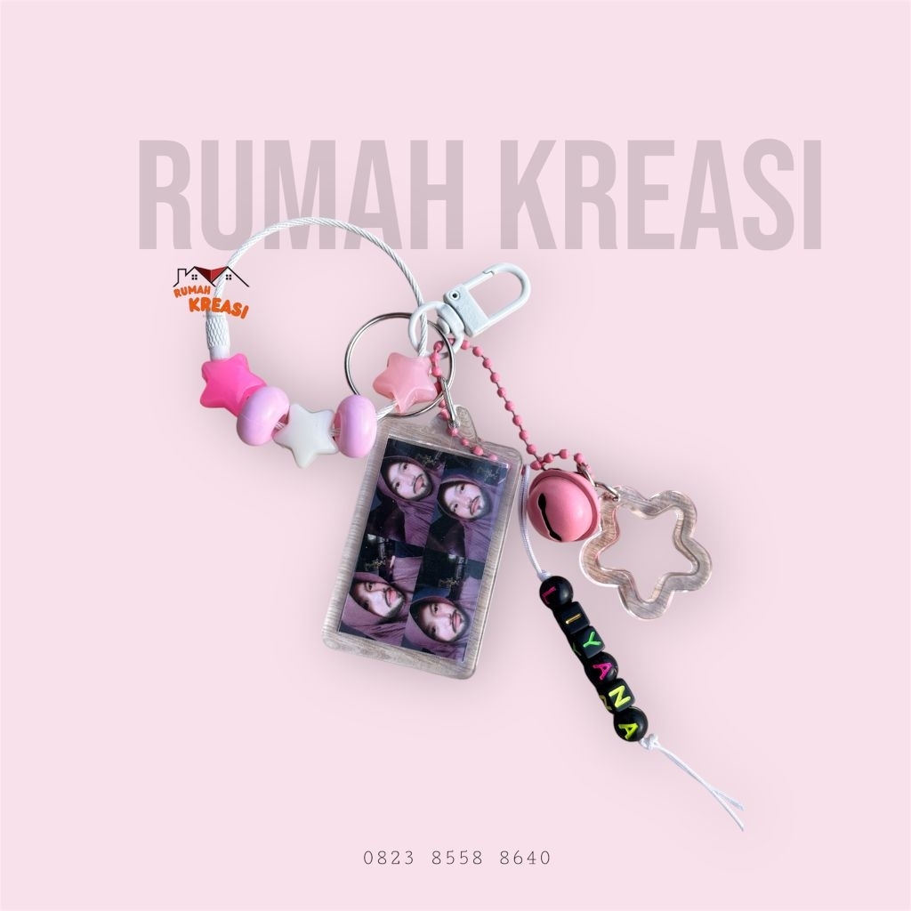 Gantungan Kunci Custom Nama & Foto