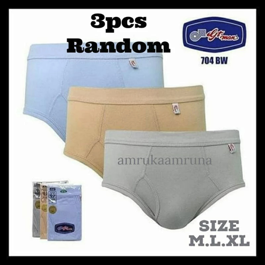 GT MAN 704 bw Celana Dalam Gt man Cd Gt Man Celana Dalam Pria Dewasa (isi 3pcs)