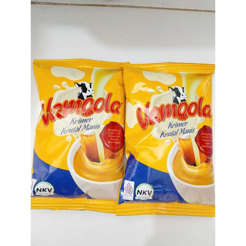 KRIMER KENTAL MANIS VAMOLA 1KG/Vamoola - Susu Krimer Kental Manis(SKM) 1Kg Pouch