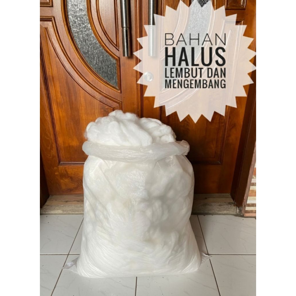 Dakron silikon 1kg bersih untuk isian boneka bantal guling dll