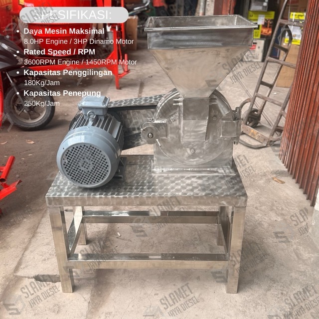 Mesin Giling Tepung / Giling Bumbu Diskmill FFC23 Stainless