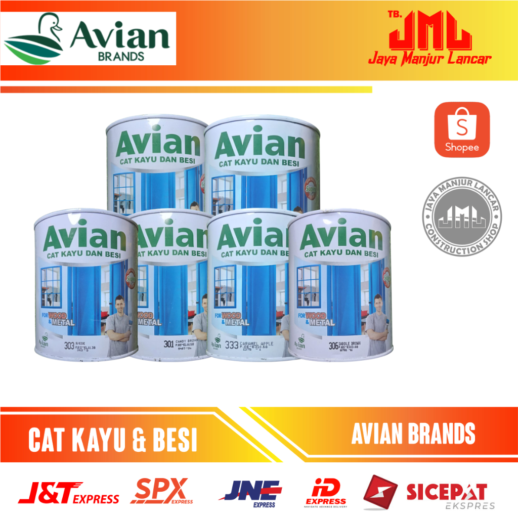 Cat minyak avian 1kg/Cat kayu & besi avian 1kg