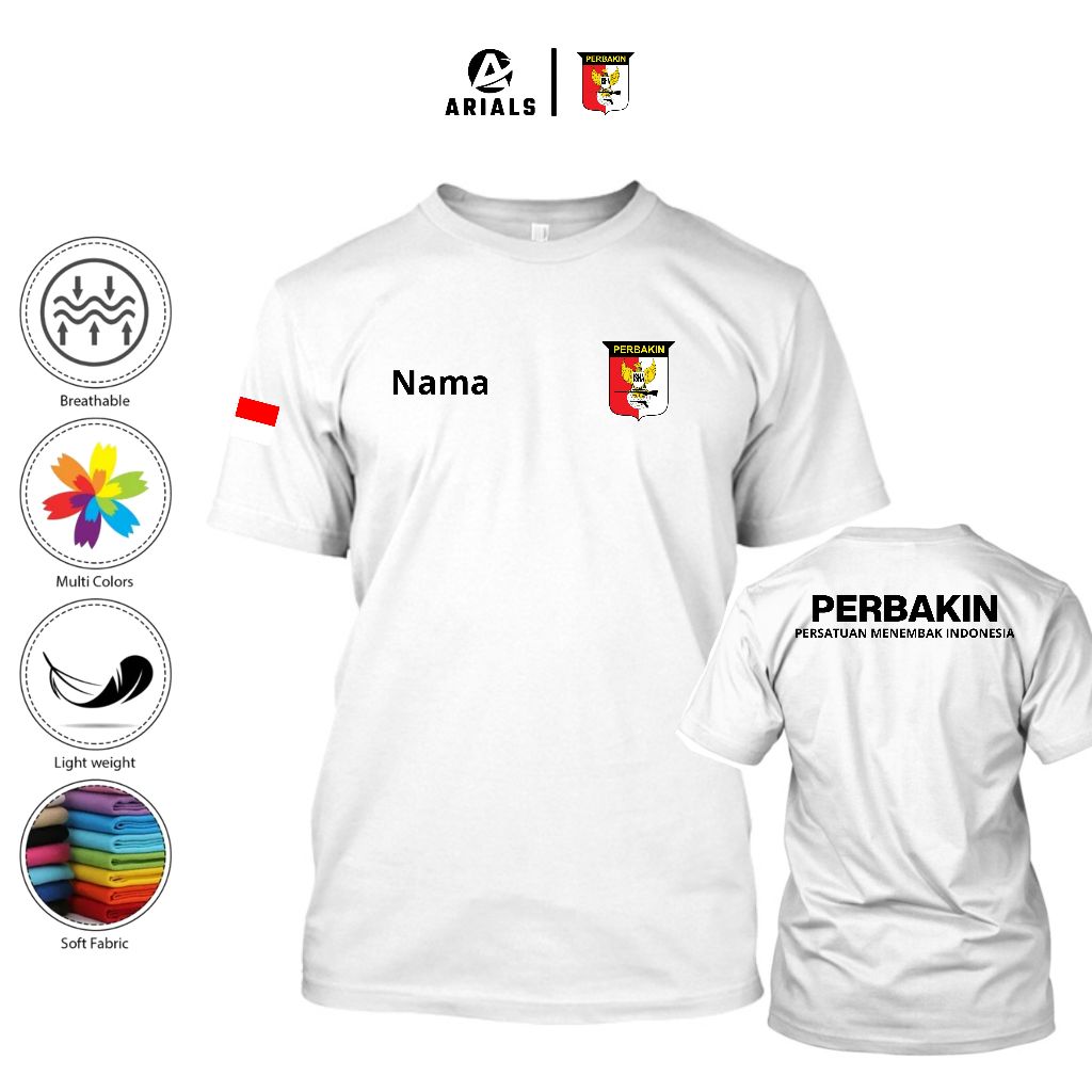 Arials Kaos Baju PERBAKIN Persatuan Menembak Indonesia