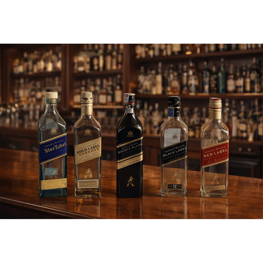 botol kosong red lebel/black lebel/blue lebel/gold lebel