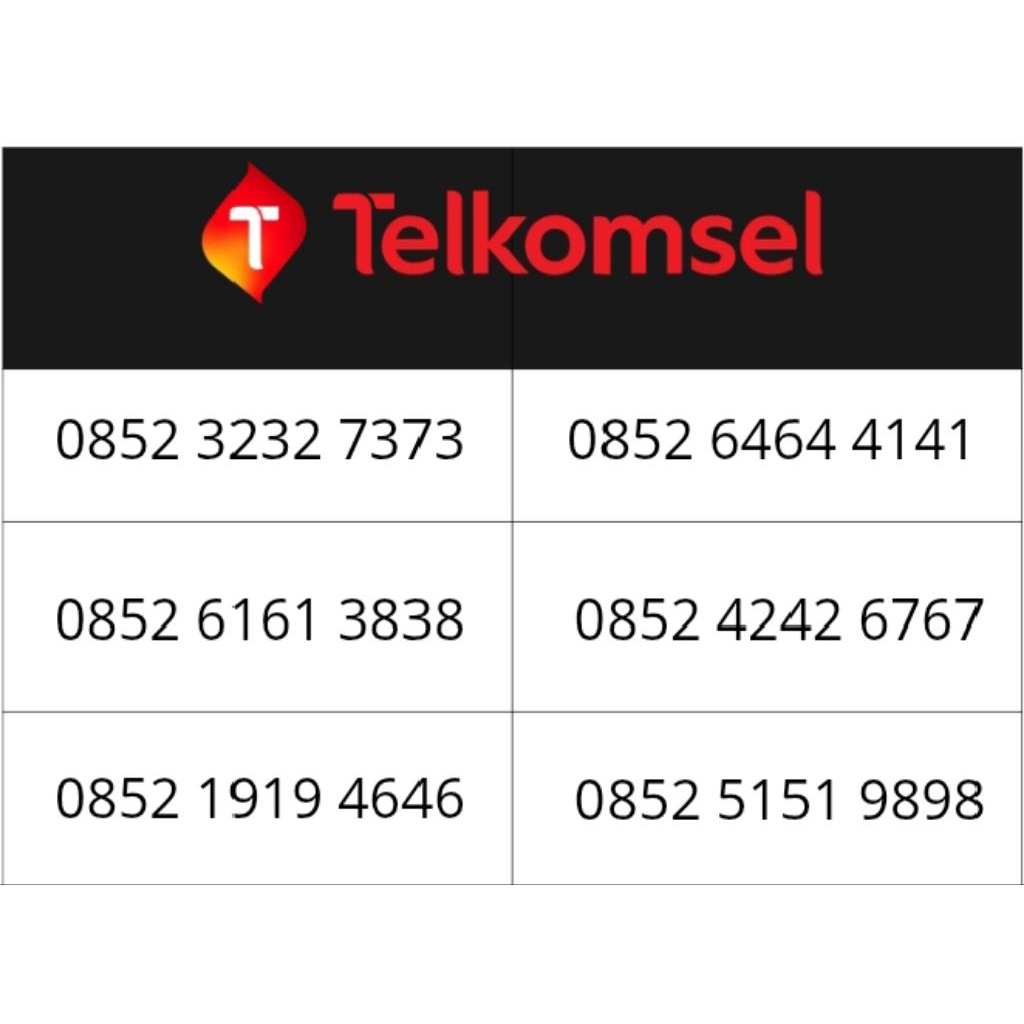 nomor cantik telkomsel 12 digit bonus kuota 100GB
