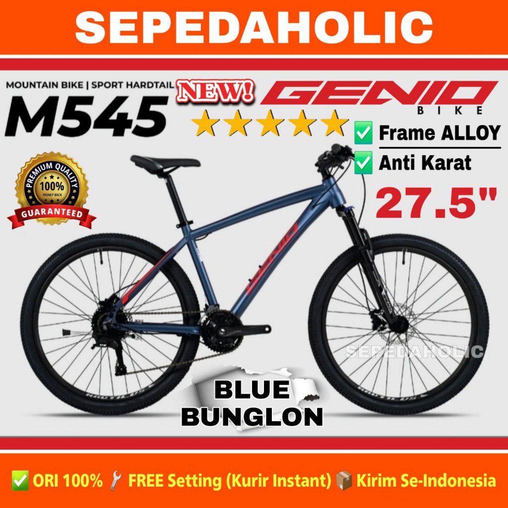 [PROMO TURUN HARGA] Sepeda Gunung MTB GENIO M 543 BY UNITED Alloy 27.5 Inch 24 Speed Dewasa