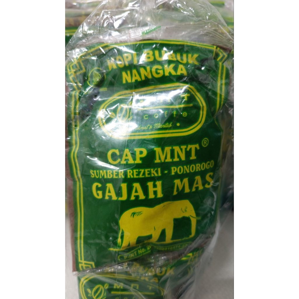 kopi bubuk nangka cap MNT / gajah mas / gajah hijau