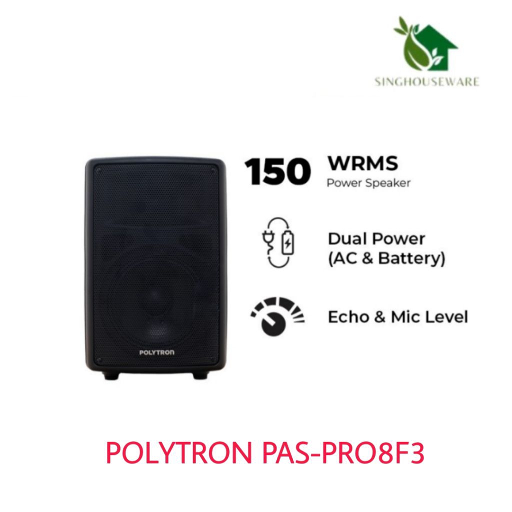 Polytron Speaker Portable PAS-PRO8F3
