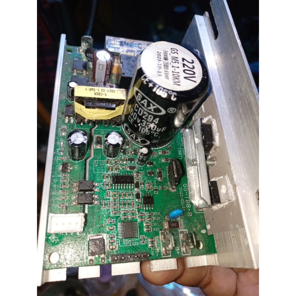 perbaikan mesin modul PCB treadmill TWEN error E05 selesai GS-T88-B