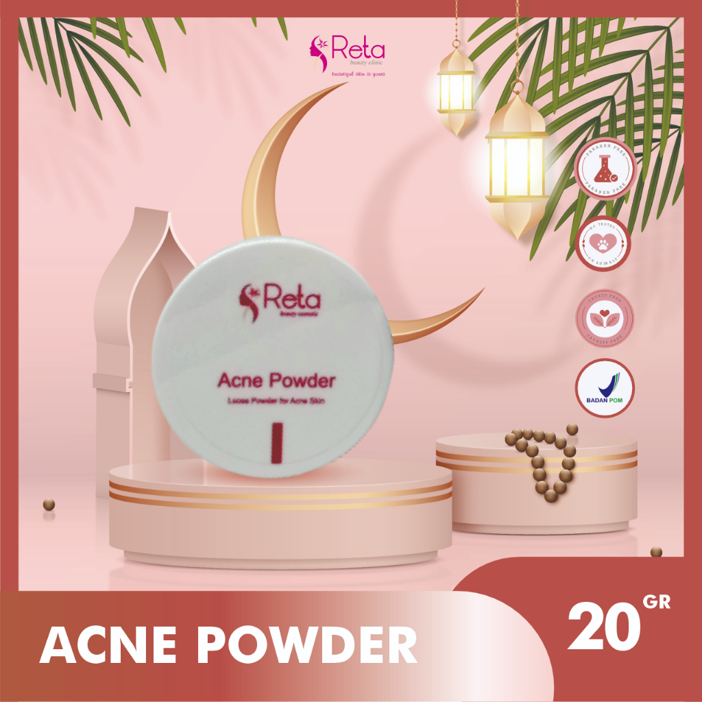 Acne Powder/Reta Beauty Clinic/Kosmetik/Kosmetik Wajah/Kecantikan/acne face powder/powder/
