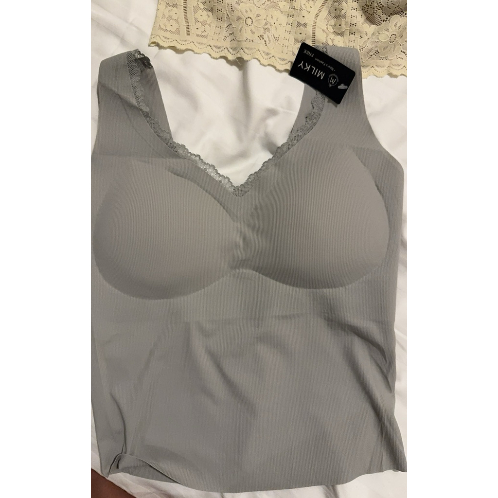 MILKY TANKTOP BRA SEAMLESS