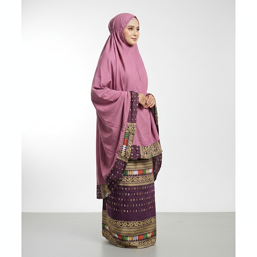 Mukena Jumbo Dewasa Katun Rayon Adem