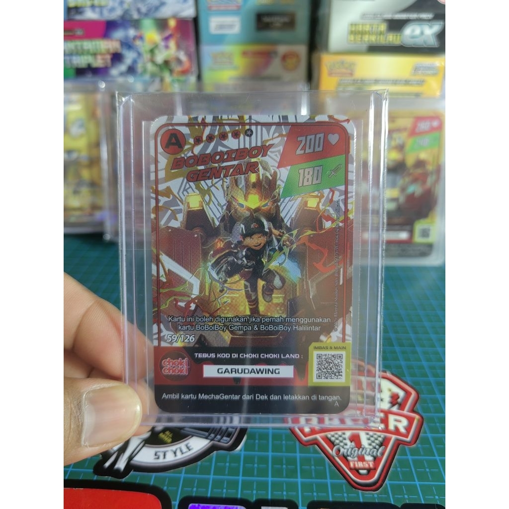 Rare Boboiboy Gentar - Original Monsta Galaxy Card Boboiboy ChokiChoki Edition