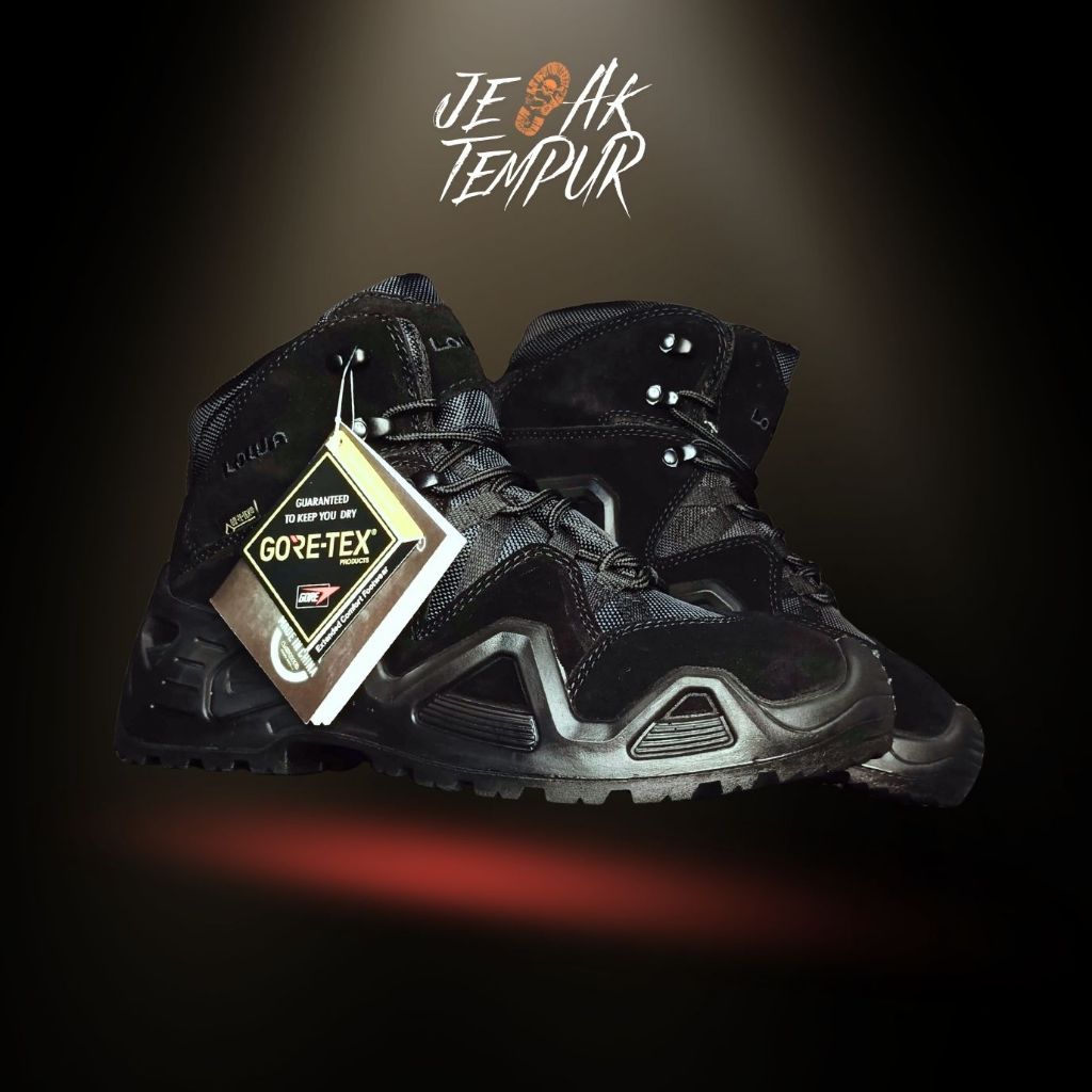 Sepatu Tactical Outdoor Lowa 6 Inch Hitam black