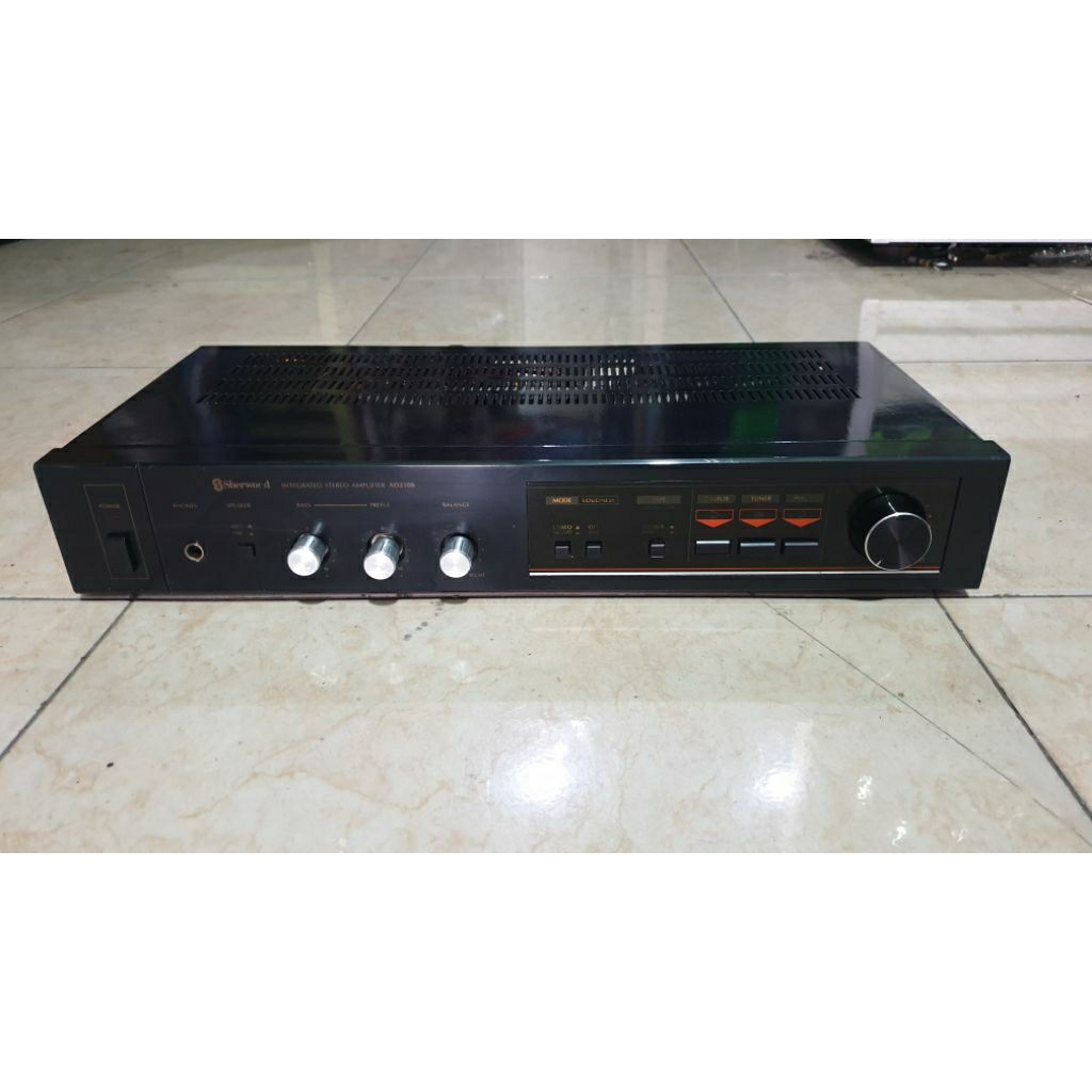 power amplifier vintage made japan SHERWOOD ad-210b  stereo intergrated second bekas normal siap pak