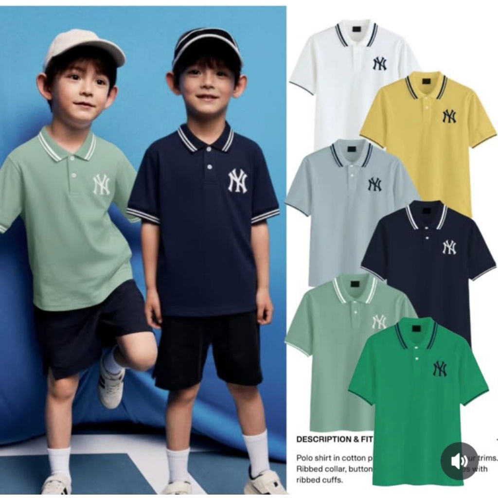 KAOS POLO ANAK LAKI-LAKI MLB