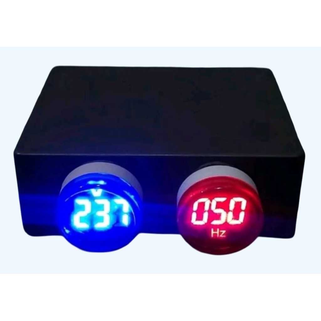 Panel Mini Volt dan Frekuensi Meter/HZ Sudah Jadi Siap Pakai