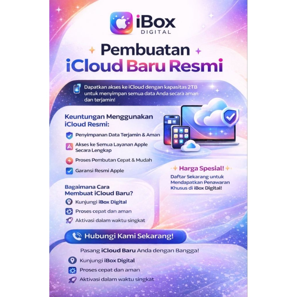 Akun Icloud Baru [iboxdigital]