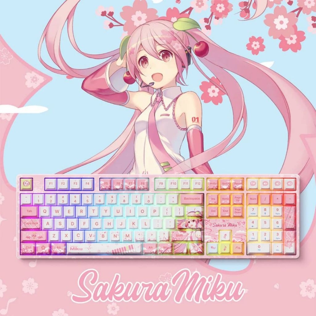 Akko Keyboard - Sakura Miku Wireless Gaming Keyboard