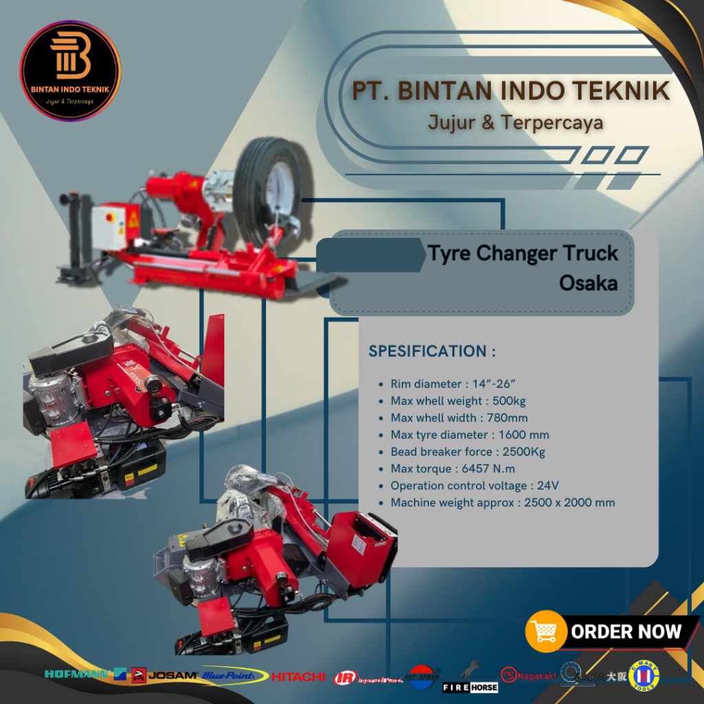 Tyre Changer Truck Osaka For Heavy Duty Use